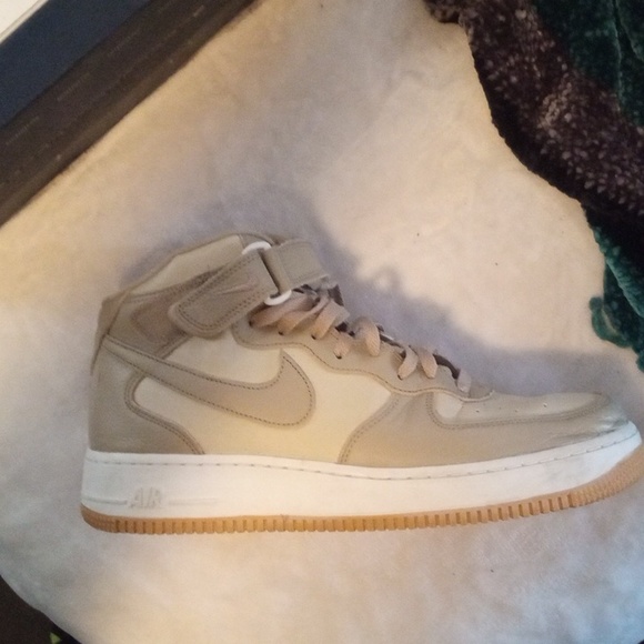 Nike Air Force 1 Mid '07 LX Shoes Limestone Rattan DV7585-200 Men's Size 13 - Picture 3 of 6